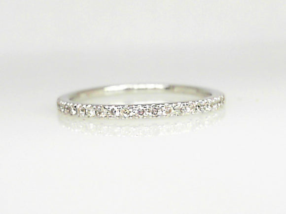 14K WG .16 CTW Diamond Band #17338