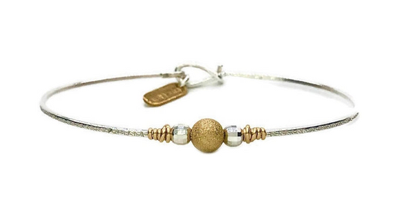 Sterling Silver Gold Plated Harmony Bracelet 7