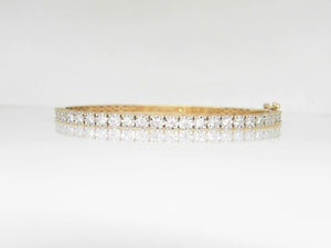 Yellow Gold Diamond Bangle