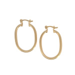 Gold Filled Oval Tube Hoops