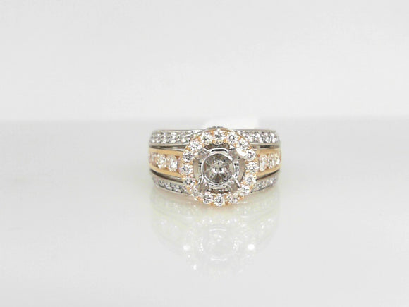 Two-Tone Diamond Semi Mounting