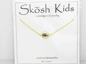 Skosh Kids Gold Plated Smiley Face Necklace