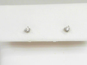 14K WG .10 CTW Diamond Martini Studs #17293