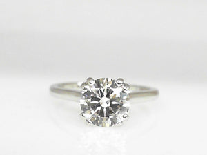 14k White Gold 1.50ct Solitaire Diamond Lab Engagement Ring