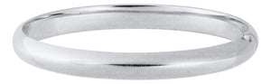 Sterling Silver Polished Bangle 8"