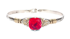 Earth Grace Heirloom Bracelet Ruby Red 7"