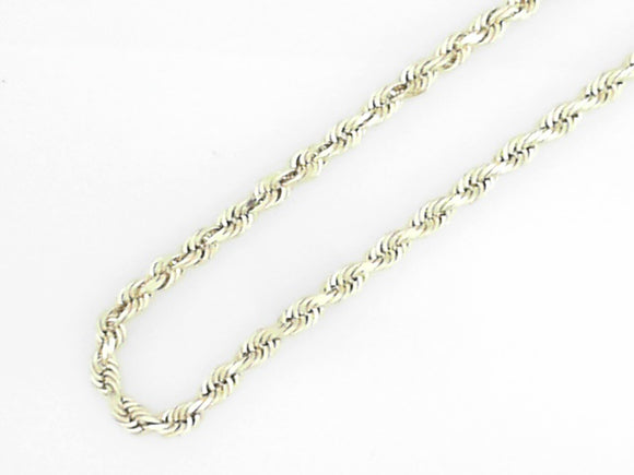Yellow Gold 5mm Rope Chain 22