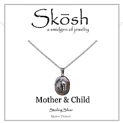 Skosh Sterling Silver Baby Feet Necklace