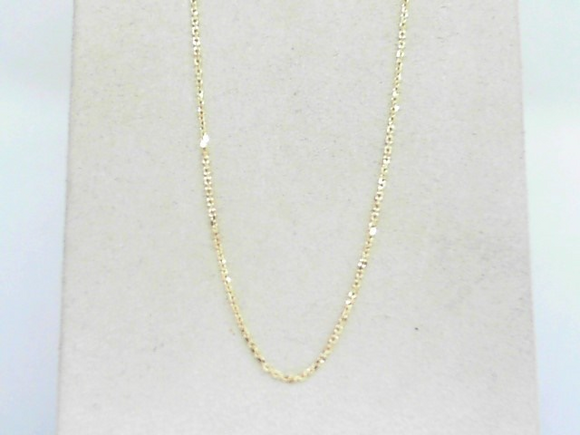 10k Yellow Gold 1mm Cable Chain 18