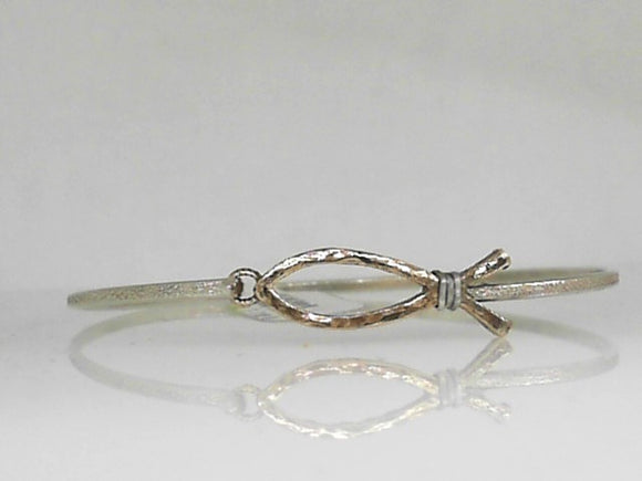 Earth Grace Sterling Silver/Bronze Fisher Bracelet