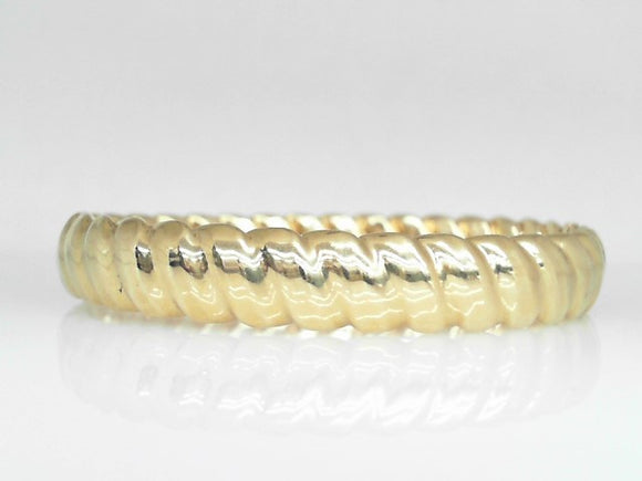 14k Yellow Gold Twisted Bangle Bracelet