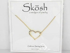 Skosh Open Heart Necklace Gold Plated