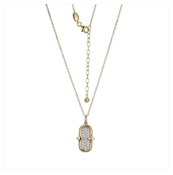 Charles Garnier Gold Plated CZ Necklace