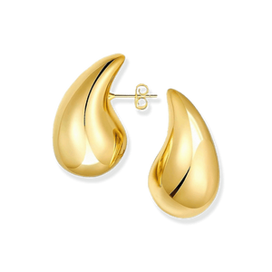 Gold Bonded Teardrop Earrings
