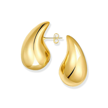 Gold Bonded Teardrop Earrings
