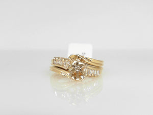 Yellow Gold Diamond Semi Mounting for round