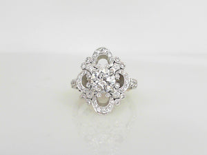 White Gold Diamond Semi Mounting for Round