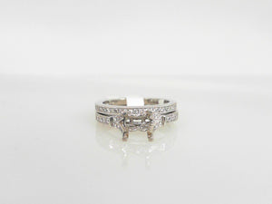 White Gold Diamond Semi Mounting Bridal Set