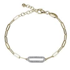 Charles Garnier Paperclip CZ Bracelet