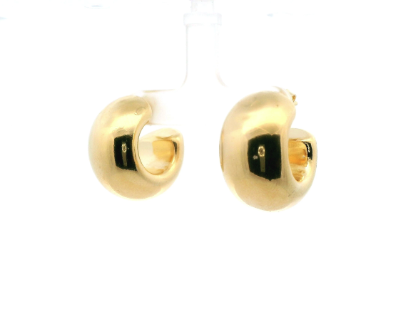Gold Filled Chunky Post Hoop Earrings