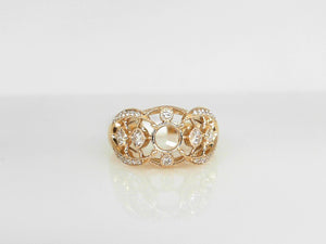 Yellow Gold Diamond Semi Mounting