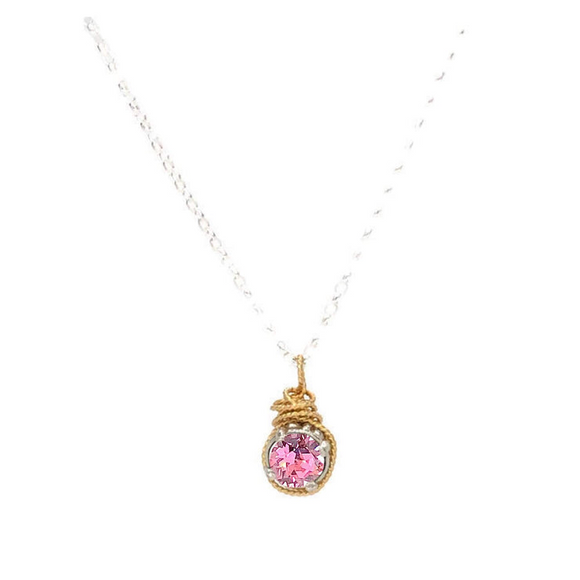 Earth Grace Birthstone Necklace - October