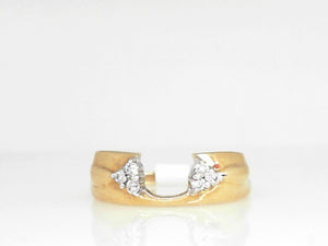 Yellow Gold Diamond Ring Wrap