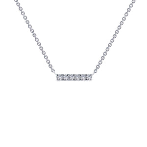 Lafonn .09 CTW Simulated Diamond Bar Necklace 18"