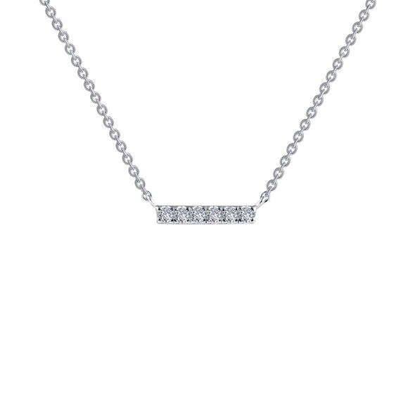 Lafonn .09 CTW Simulated Diamond Bar Necklace 18