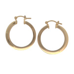 Gold Fill Square Tube Hoop Earrings