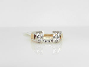 Two-Tone Diamond Ring Wrap