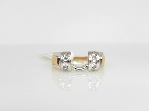 Two-Tone Diamond Ring Wrap