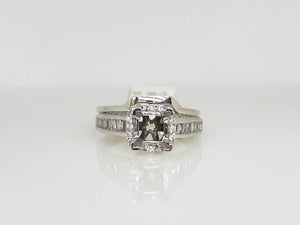 Semi Bridal Set for Princess Cut