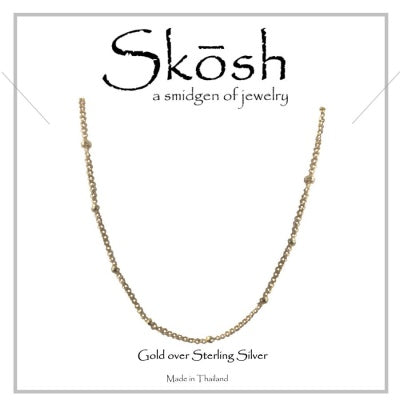 Skosh Gold Plate Satellite Chain 14