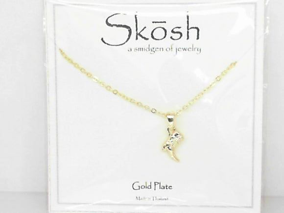 Skosh Gold Plated Cowboy Boot Necklace