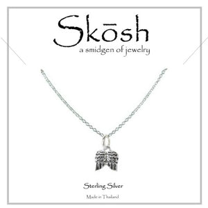 Skosh Antiqued Angel Wings Necklace
