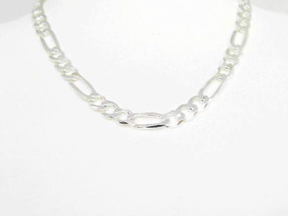 Sterling Silver Figaro Chain 22