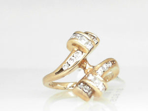 Yellow Gold Diamond Ring Guard