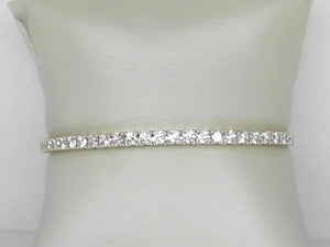 Yellow Gold Lab Grown Diamond Flex Bangle Bracelet