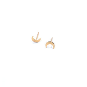 Gold filled Crescent Studs