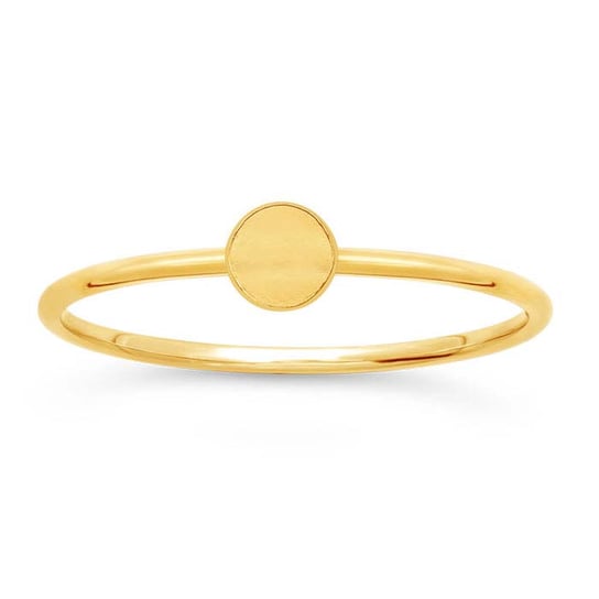 Gold Filled Stackable Disc Ring Size 8