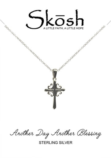 Skosh Sterling Silver Cross Necklace