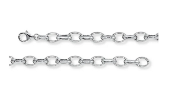 Sterling Silver Oval Link Bracelet