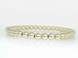 Gold Filled 5mm Beaded Stretch Bracelet