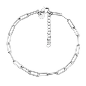 Charles Garnier Sterling Silver Paperclip Bracelet