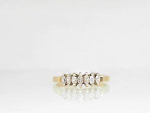 Yellow Gold Marquise Diamond Band