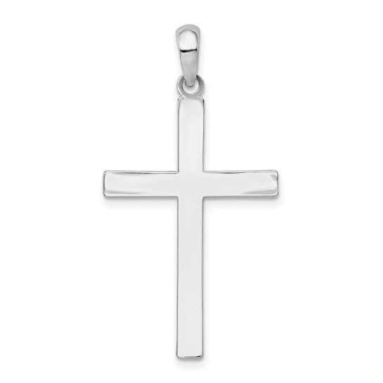 Sterling Silver Polished Cross Pendant