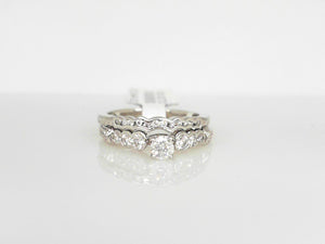 White Gold Round Diamond Bridal Set