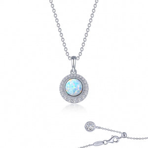 Lafonn Opal and Simulated Diamond Necklace