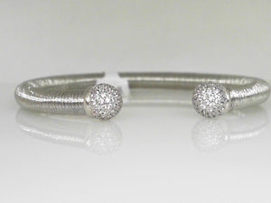 Sterling Silver Textured Cuff Bracelet